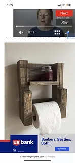 right side track for toilet paper