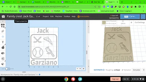 Family crest Jack Garziano