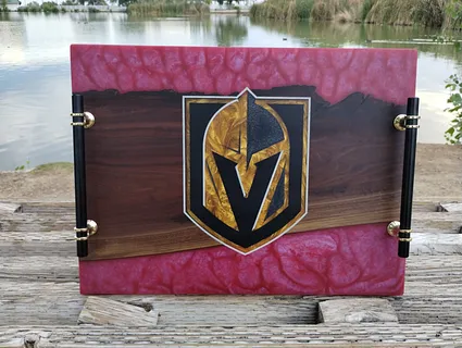 Vegas Golden Knights epoxy inlay