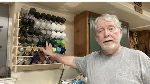 Paint Can Storage Rack
