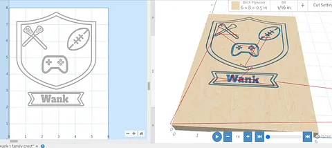 H wank 1 family crest