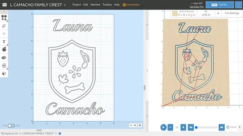 L CAMACHO FAMILY CREST