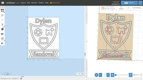 fsmily crest name plate