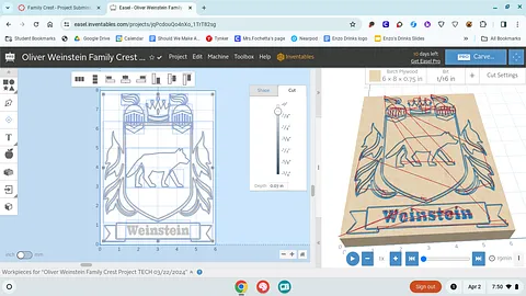 Oliver Weinstein Family Crest Project