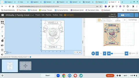 HVinella 7 Family Crest