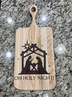 Decorative Cutting Board - Oh Holy Night!