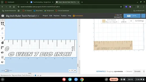 Big Inch Ruler Tech Period 7