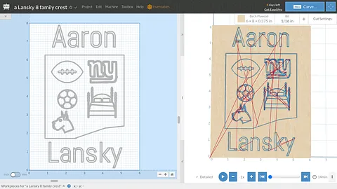 a Lansky 8 family crest