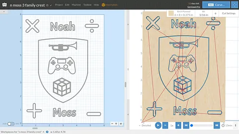 n moss 3 family crest