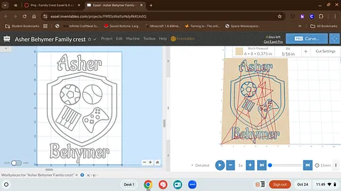 Asher Behymer Family crest