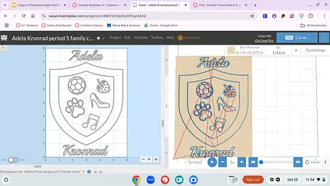 Adela Kronrad period 5 family crest