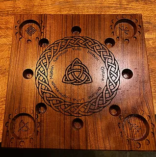 Celtic wheel of the year altar