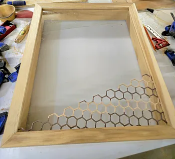 hexagon/honeycomb overlay