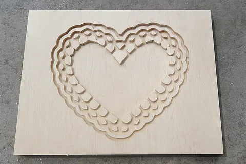 Lace‑border Heart Wall Art