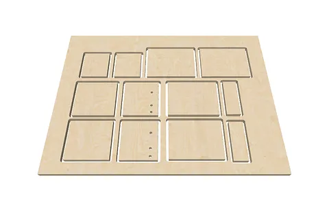 car carrier 1/4" walnut