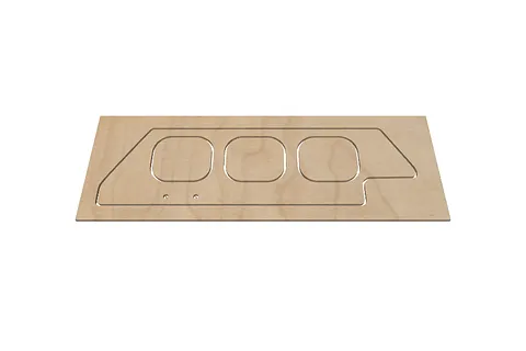 car carrier 1/4" maple