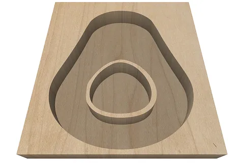 avocado  serving dish