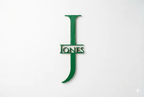 Jones plain monogram cutout