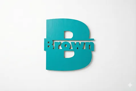 Brown plain monogram