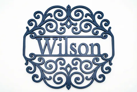Wilson royal monogram Baskerville font