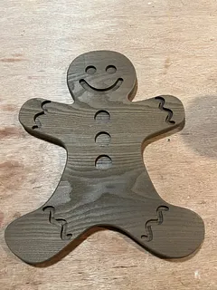 Gingerbread man serving board