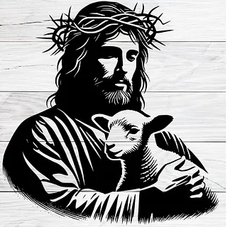 jesus and lamb