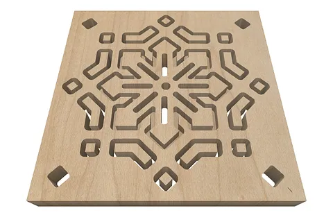 MJ2 Snowflake trivet
