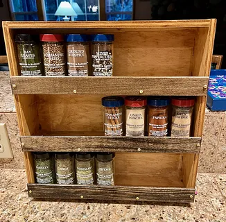 Rustic Spice Rack
