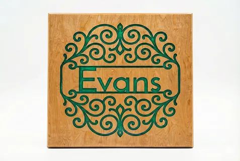 Evans royal monogram Josefin font