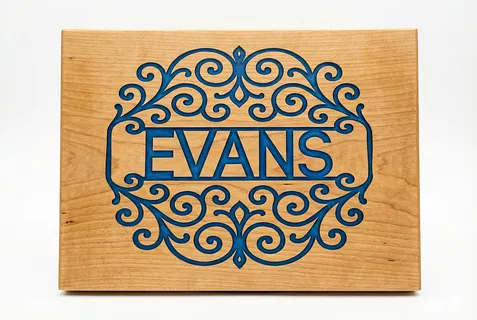 Evans Royal monogram Code Pro font
