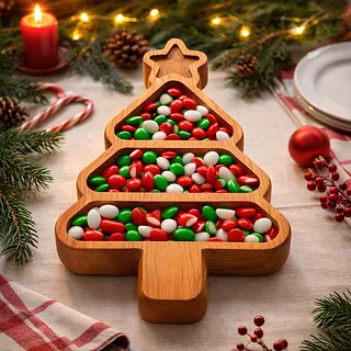 christmas tree candy dish